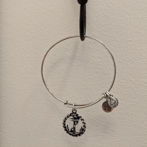 Alex and Ani Anchor bangle in silver